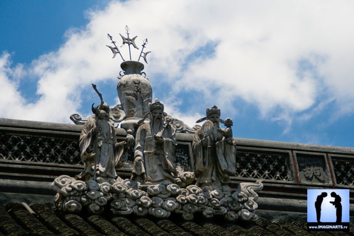 toit de temple à shanghai