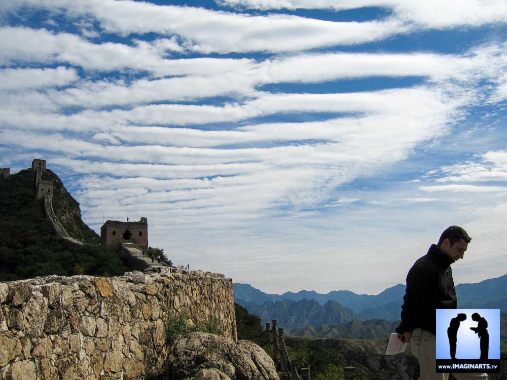 Lionel Froidure à la Grande Muraille de Chine 