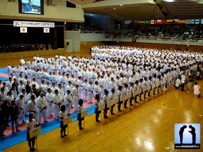 championnat du monde de karaté à Okinawa