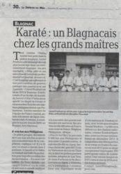 article de presse sur Lionel Froidure