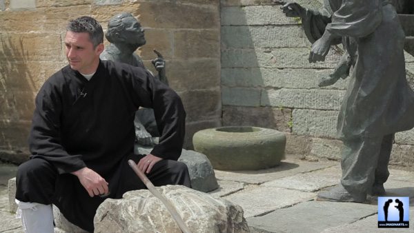 Lionel Froidure en tournage à Wudang Shan