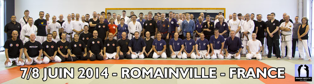 Photo de groupe avec sensei Chris Thomas en France 2014