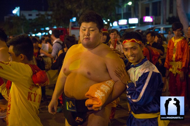 Festival vo co truyen Quy Nhon 2014 Vietnam sumo