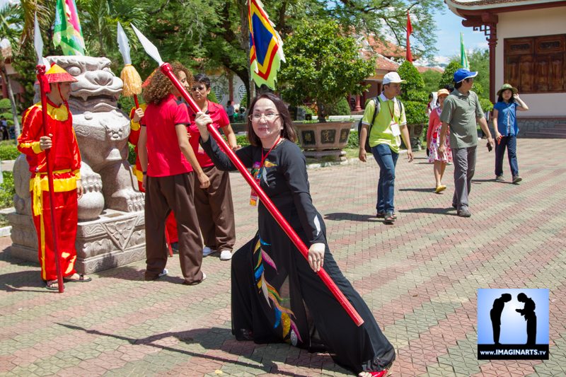 Maître Ho Hoa Hué au festival vo co truyen Cuy Nhon 2014 Vietnam