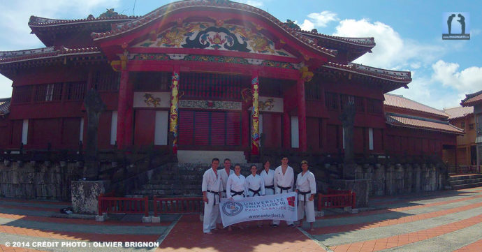 karate université toulouse à okinawa