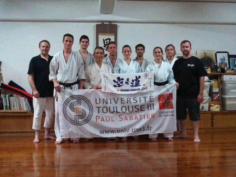 okinawa karate université toulouse 6 karatékas étudiants toulousains à Okinawa