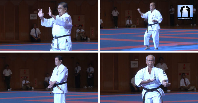 4 sensei de Karaté à Okinawa en 2009