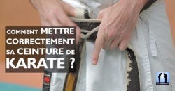 comment mettre sa ceinture de karaté vidéo avec Lionel Froidure