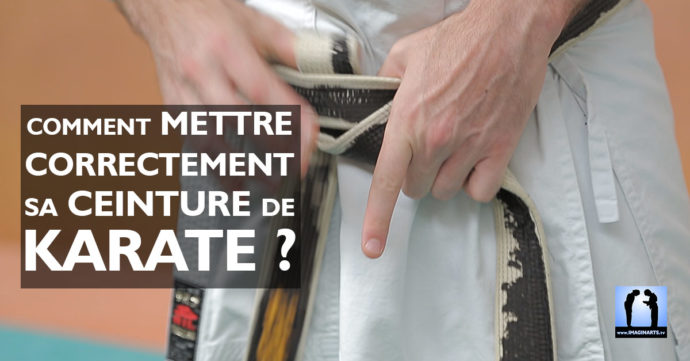 comment mettre sa ceinture de karaté vidéo avec Lionel Froidure