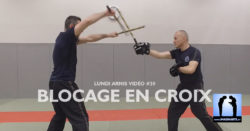 blocage en croix double bâton arnis kali lionel froidure