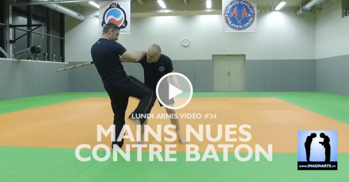 Mains nues contre baton en arnis kali avec Lionel Froidure