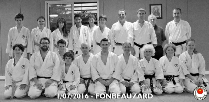 stage karate fonbeauzard juillet 2016 avec Lionel Froidure