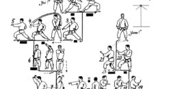 dessin kata karate shotokan