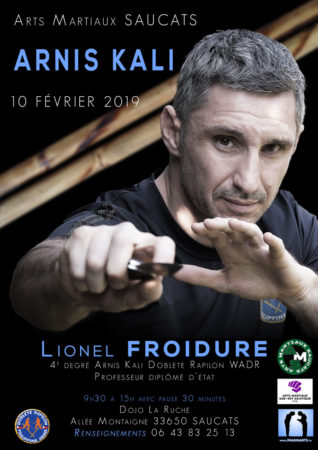 stage arnis kali à Saucats (33) avec Lionel Froidure