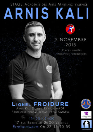 stage arnis kali lionel froidure valence novembre 2018