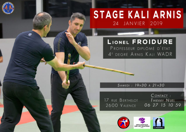 stage arnis kali Valence avec Lionel Froidure - combat baton