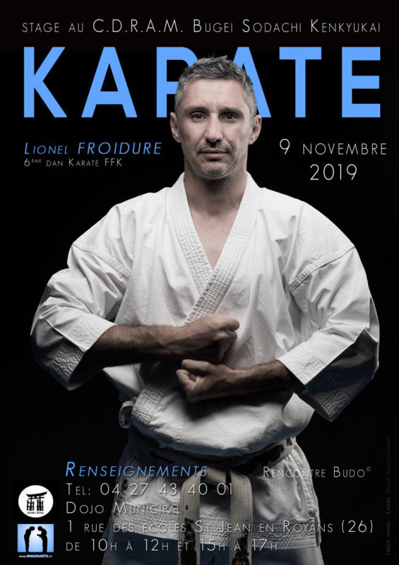 Stage de karaté avec Lionel Froidure à St Jean de Royans en novembre 2019