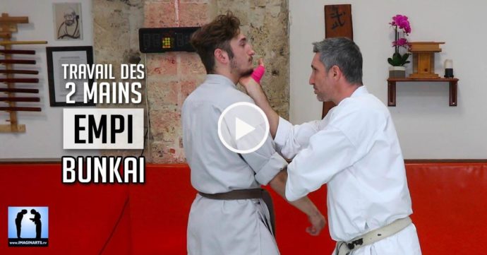 Empi bunkai - karate travail à 2 mains avec Lionel Froidure - vidéo