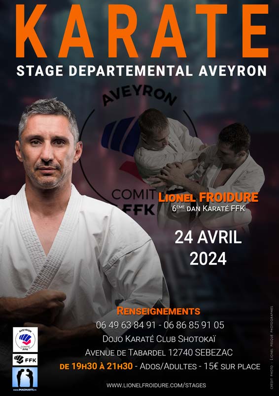 stage karaté aveyron en avril 2024